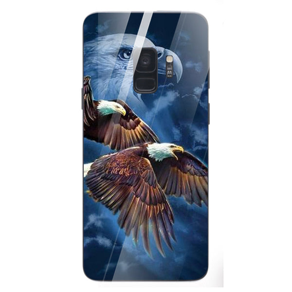 Eagle Tempered Glass Phone Case for Samsung Galaxy S9