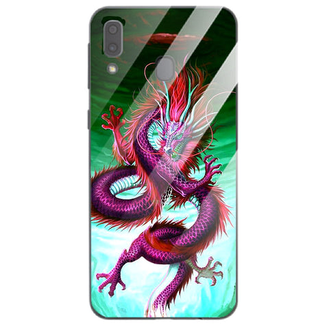 Dragon Tempered Glass Phone Case for Samsung Galaxy A20