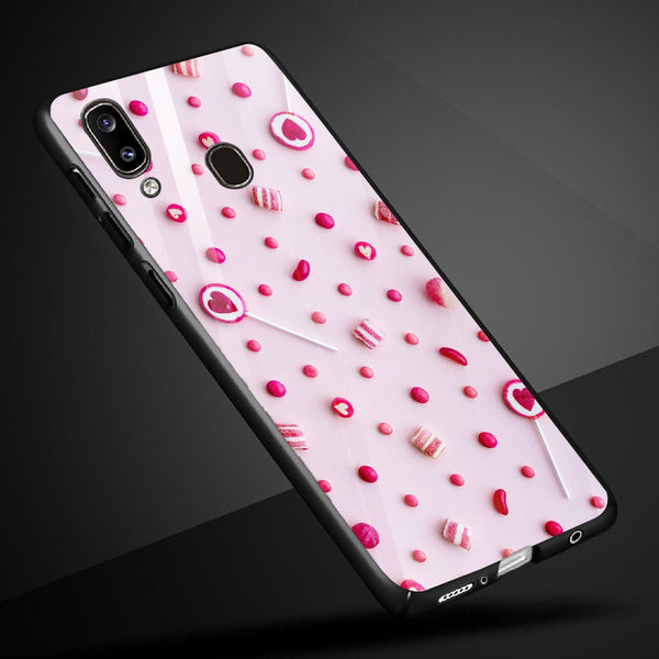 Beautiful Flowers Tempered Glass Phone Case for Samsung Galaxy A20