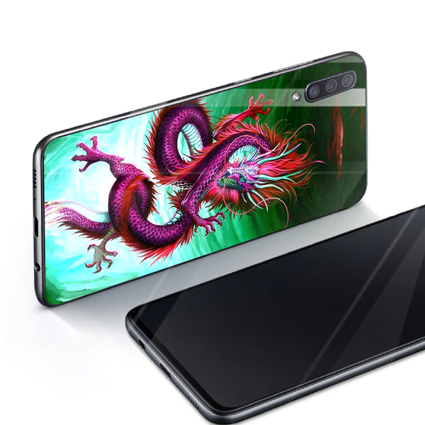 Dragon Tempered Glass Phone Case for Samsung Galaxy A70