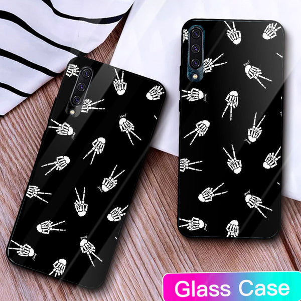 Halloween Skull Tempered Glass Phone Case for Samsung Galaxy A50S