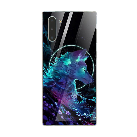 Wolf Eyes Tempered Glass Phone Case for Samsung Galaxy Note 10