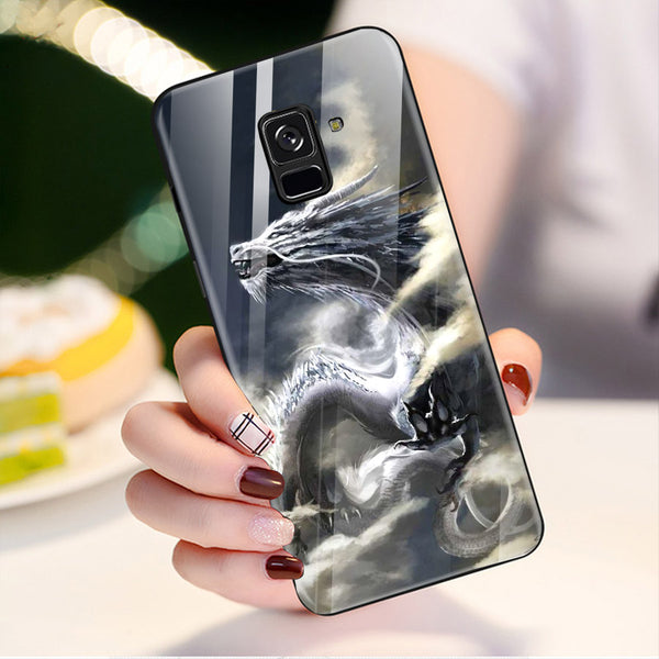 Dragon Tempered Glass Phone Case for Samsung Galaxy A8 Plus