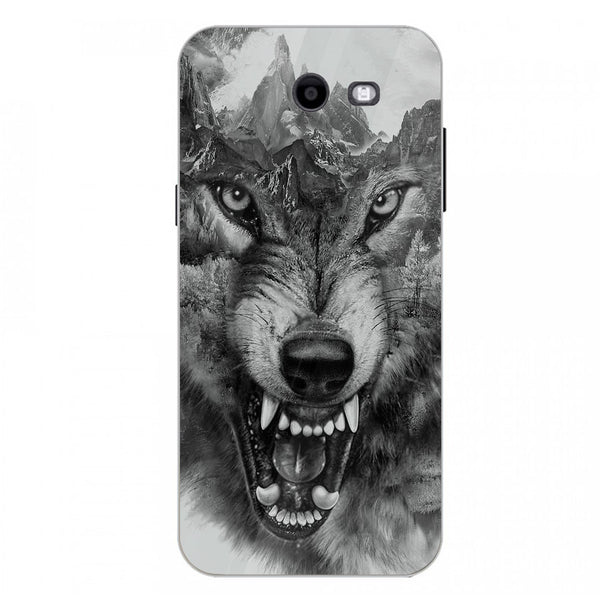 Wolf Eyes Tempered Glass Phone Case for Samsung Galaxy J3 Prime