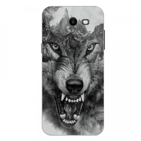 Wolf Eyes Tempered Glass Phone Case for Samsung Galaxy J3 Prime