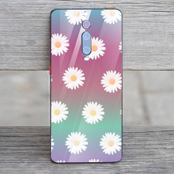 Beautiful Flowers Tempered Glass Phone Case for Xiaomi Redmi K20 Pro