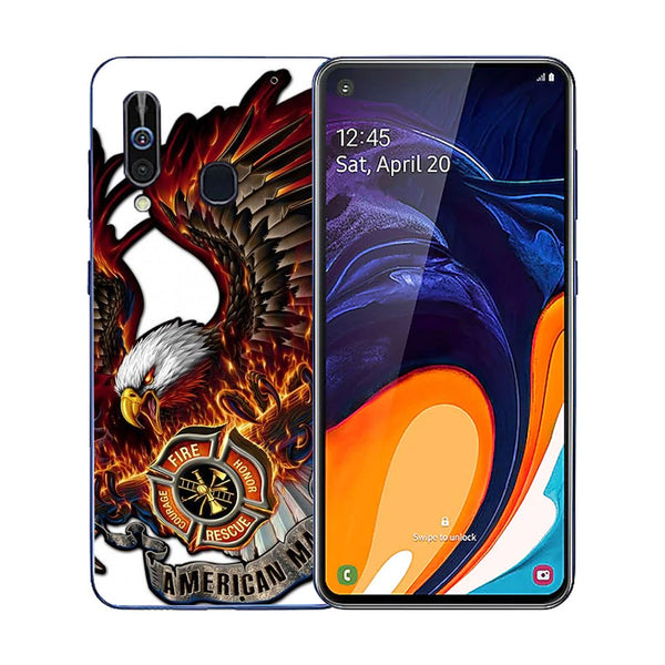 Eagle Tempered Glass Phone Case for Samsung Galaxy A60
