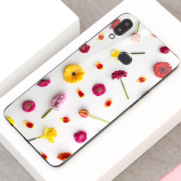Beautiful Flowers Tempered Glass Phone Case for Samsung Galaxy A10S