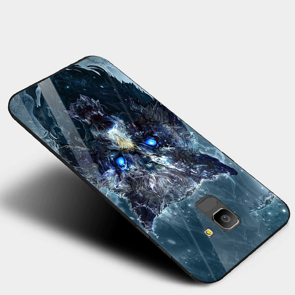 Wolf Eyes Tempered Glass Phone Case for Samsung Galaxy J6 2018