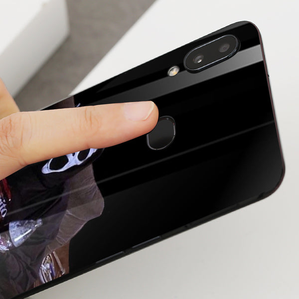 Halloween Skull Tempered Glass Phone Case for Samsung Galaxy A10S