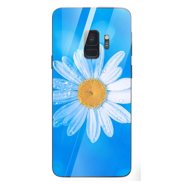 Beautiful Flowers Tempered Glass Phone Case for Samsung Galaxy S9