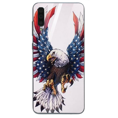 Eagle Tempered Glass Phone Case for Samsung Galaxy A70