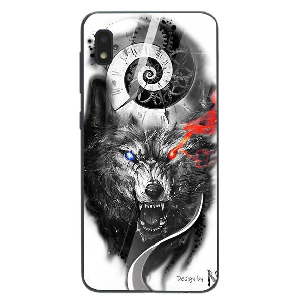 Wolf Eyes Tempered Glass Phone Case for Samsung Galaxy A10