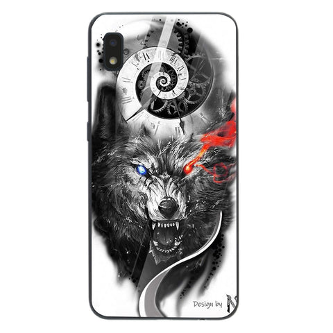 Wolf Eyes Tempered Glass Phone Case for Samsung Galaxy A10