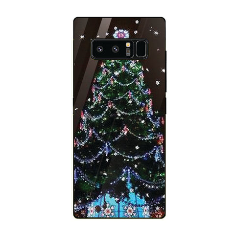 Merry Chrismas Tempered Glass Phone Case for Samsung Galaxy Note 8