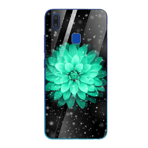 Beautiful Flowers Tempered Glass Phone Case for Vivo Y91