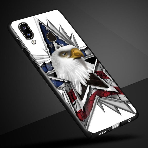 Eagle Tempered Glass Phone Case for Samsung Galaxy M20