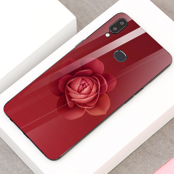 Beautiful Flowers Tempered Glass Phone Case for Samsung Galaxy A10S