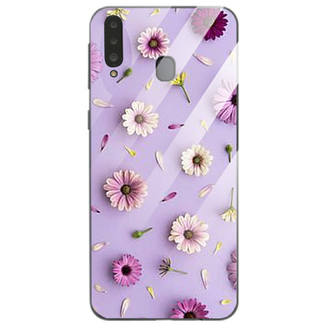 Beautiful Flowers Tempered Glass Phone Case for Samsung
