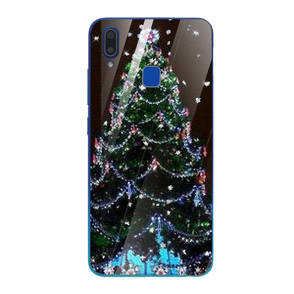 Merry Chrismas Tempered Glass Phone Case for Vivo Y95