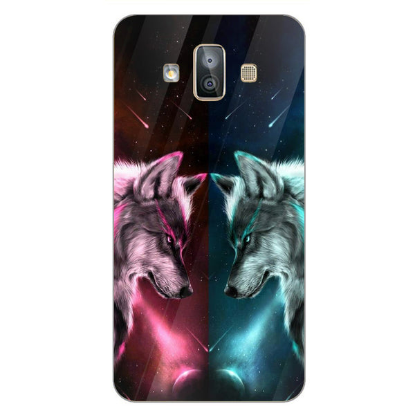 Wolf Eyes Tempered Glass Phone Case for Samsung Galaxy J7 Duo