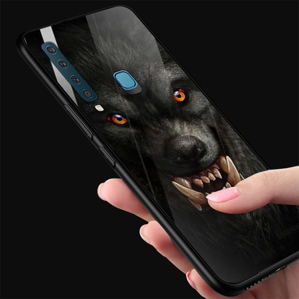Wolf Eyes Tempered Glass Phone Case for Samsung Galaxy A9 2018