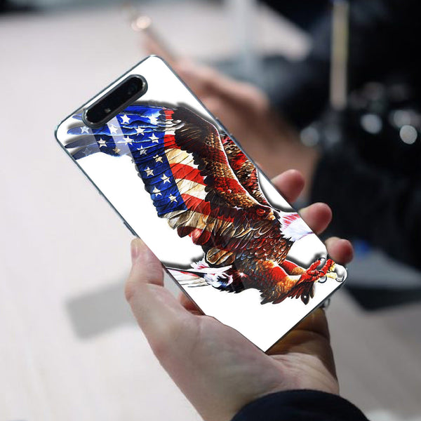 Eagle Tempered Glass Phone Case for Samsung Galaxy A80