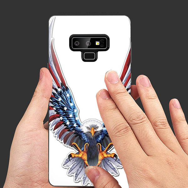Eagle Tempered Glass Phone Case for Samsung Galaxy Note 9