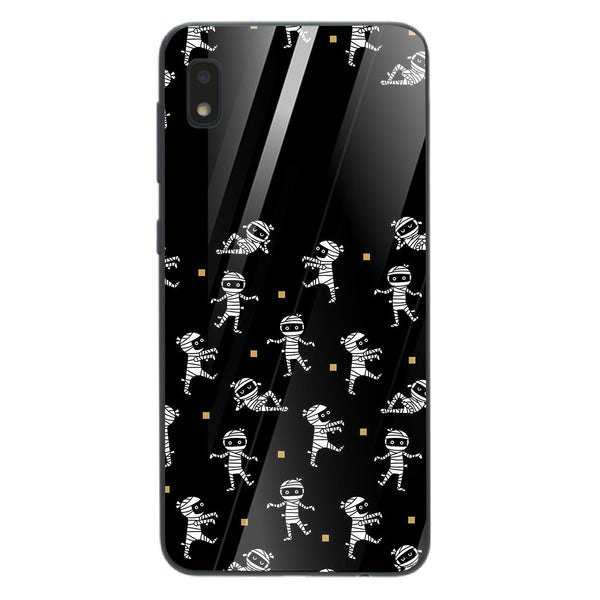 Halloween Skull Tempered Glass Phone Case for Samsung Galaxy A10