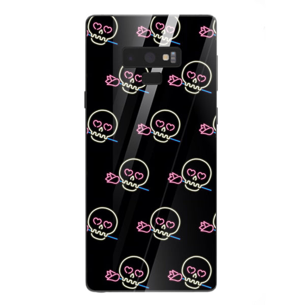 Halloween Skull Tempered Glass Phone Case for Samsung Galaxy Note 9