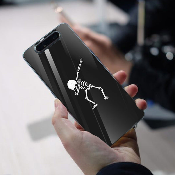 Halloween Skull Tempered Glass Phone Case for Samsung Galaxy A80