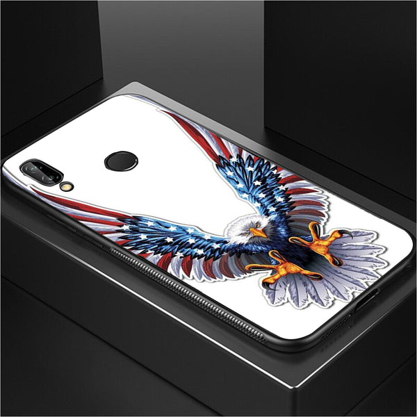 Eagle Tempered Glass Phone Case for Samsung Galaxy A30