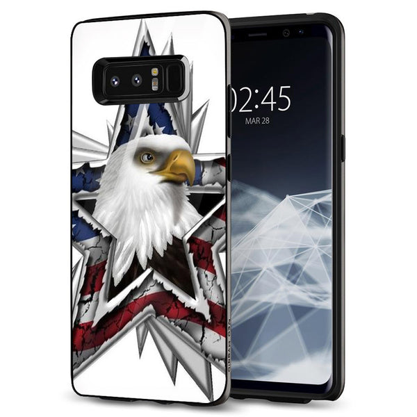 Eagle Tempered Glass Phone Case for Samsung Galaxy Note 8
