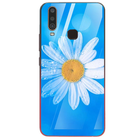 Beautiful Flowers Tempered Glass Phone Case for Vivo Y17
