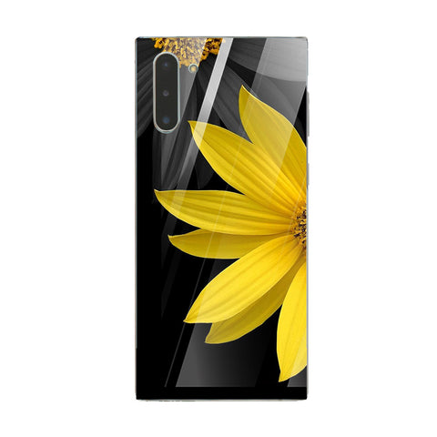 Beautiful Flowers Tempered Glass Phone Case for Samsung Galaxy Note 10