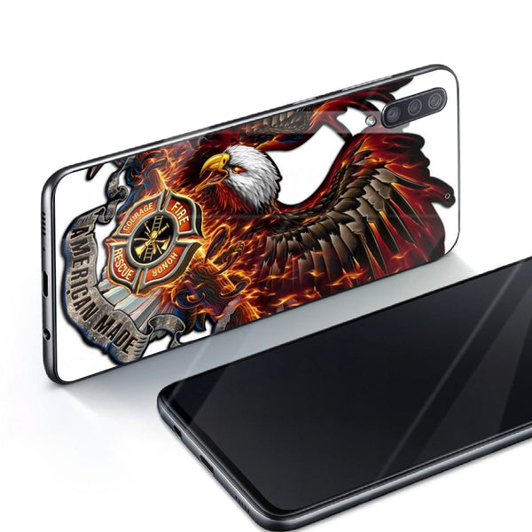 Eagle Tempered Glass Phone Case for Samsung Galaxy A70