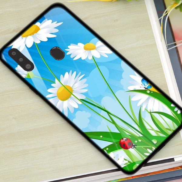 Beautiful Flowers Tempered Glass Phone Case for Samsung