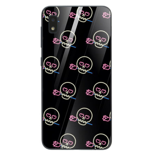 Halloween Skull Tempered Glass Phone Case for Samsung Galaxy A10