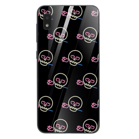 Halloween Skull Tempered Glass Phone Case for Samsung Galaxy A10
