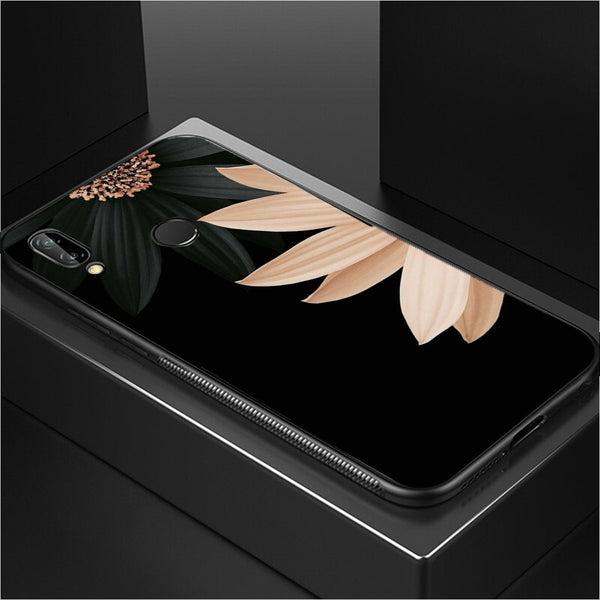 Beautiful Flowers Tempered Glass Phone Case for Samsung Galaxy M20