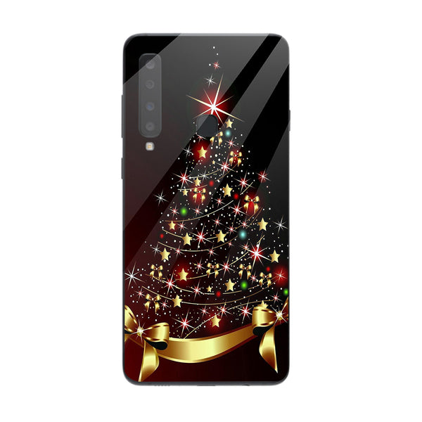 Merry Chrismas Tempered Glass Phone Case for Samsung Galaxy A9 2018