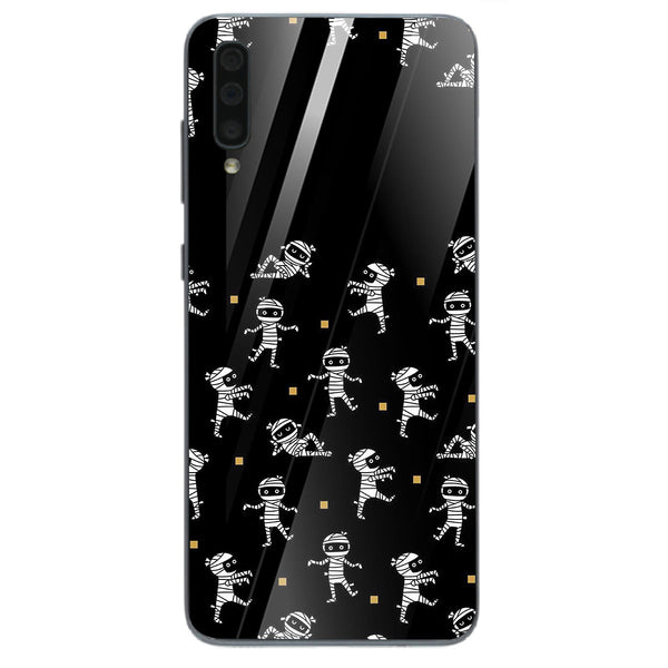 Halloween Skull Tempered Glass Phone Case for Samsung Galaxy A70