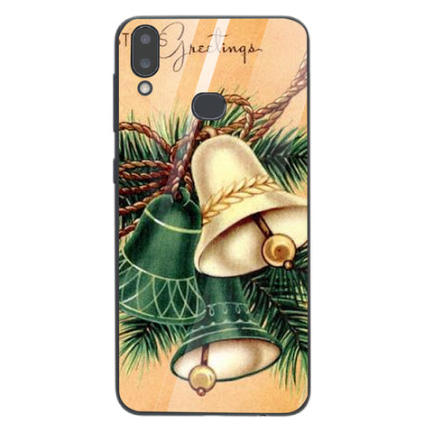 Merry Chrismas Tempered Glass Phone Case for Samsung Galaxy A10S