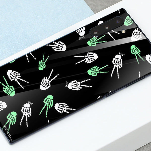 Halloween Skull Tempered Glass Phone Case for Samsung Galaxy Note 10