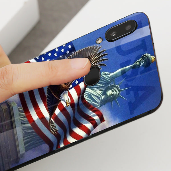 Eagle Tempered Glass Phone Case for Samsung Galaxy A10S