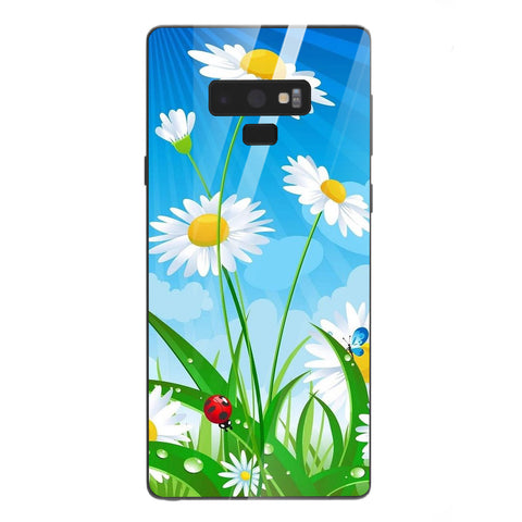 Beautiful Flowers Tempered Glass Phone Case for Samsung Galaxy Note 9