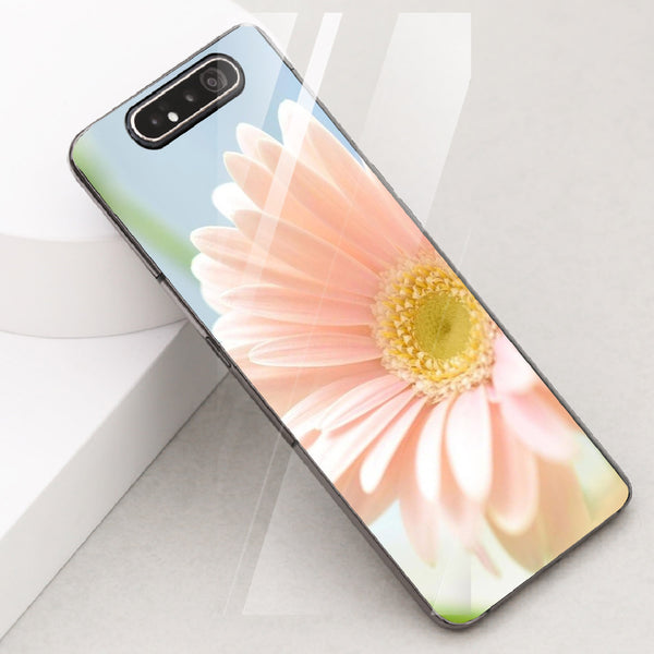 Beautiful Flowers Tempered Glass Phone Case for Samsung Galaxy A80
