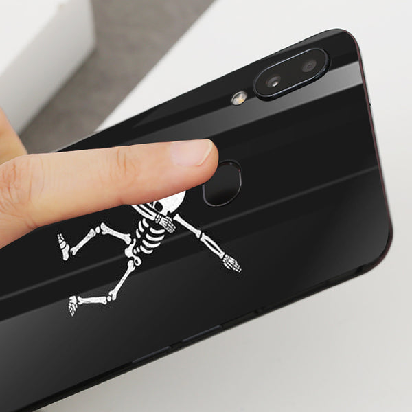 Halloween Skull Tempered Glass Phone Case for Samsung Galaxy A10S