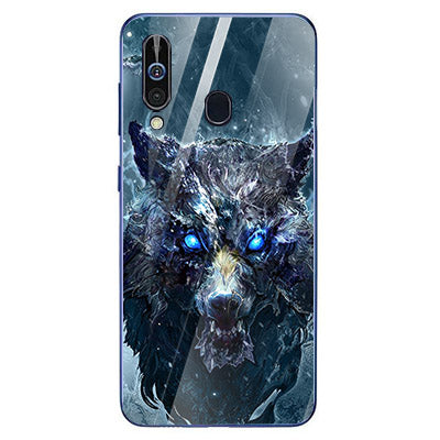 Wolf Eyes Tempered Glass Phone Case for Samsung Galaxy A60