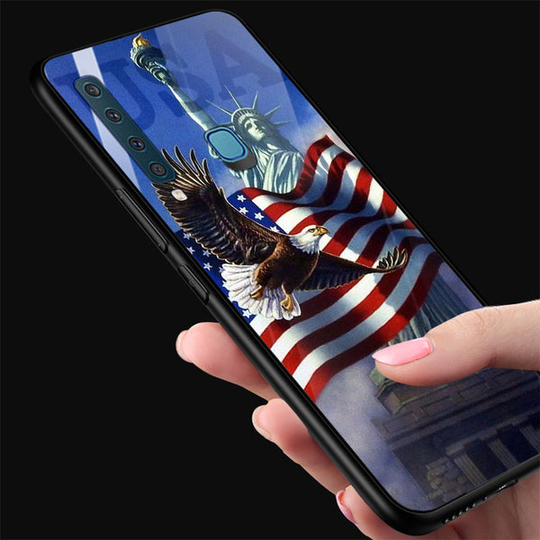 Eagle Tempered Glass Phone Case for Samsung Galaxy A9 2018